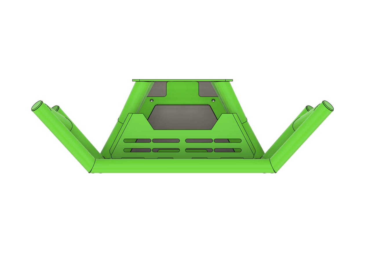 Area 15 Designs Kawasaki H2 NightRunner Front Bumper Top View