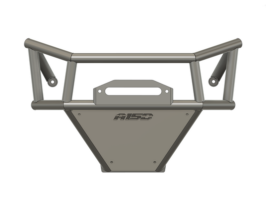 Front view of the KRX Titan Front Bumper by Area 15 Designs for the Kawasaki KRX, showing aggressive styling and full-width protection.