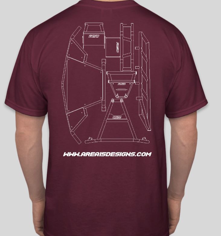 AREA 15 DESIGNS BLUE PRINT T-SHIRT