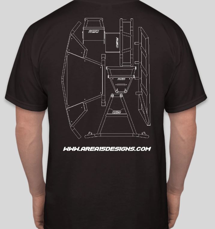 AREA 15 DESIGNS BLUE PRINT T-SHIRT