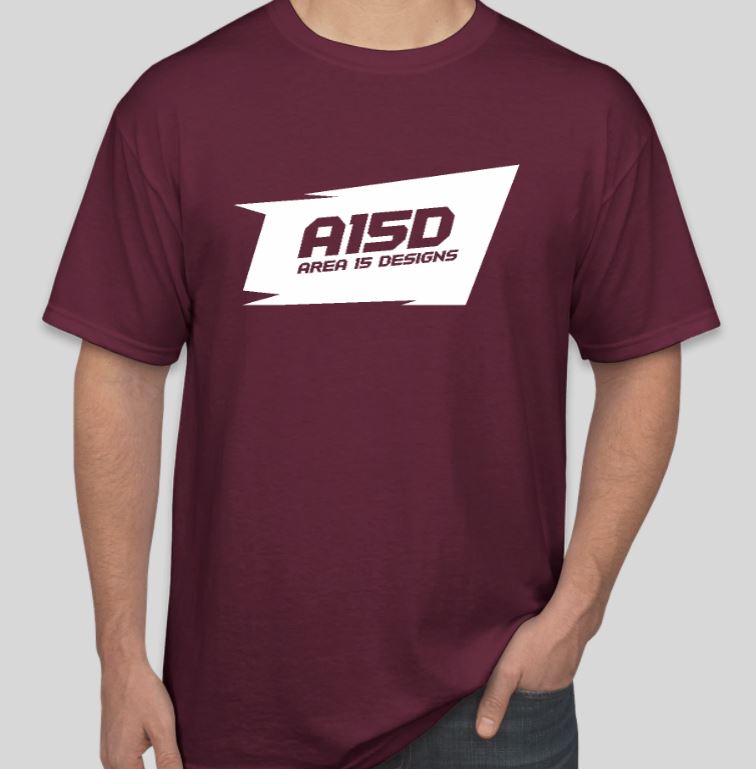 AREA 15 DESIGNS BLUE PRINT T-SHIRT