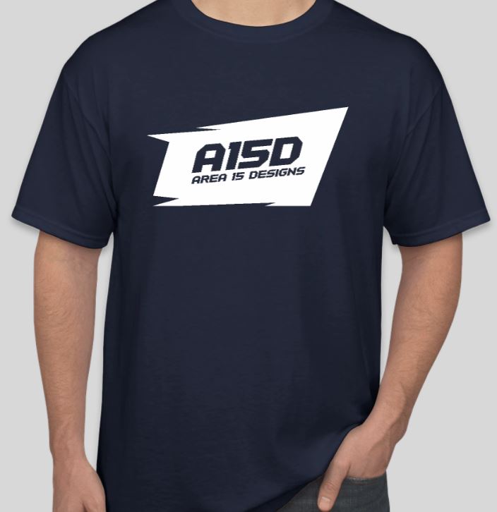 AREA 15 DESIGNS BLUE PRINT T-SHIRT