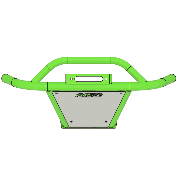 Area 15 Designs H2 Winch bumper Green CAD Photo