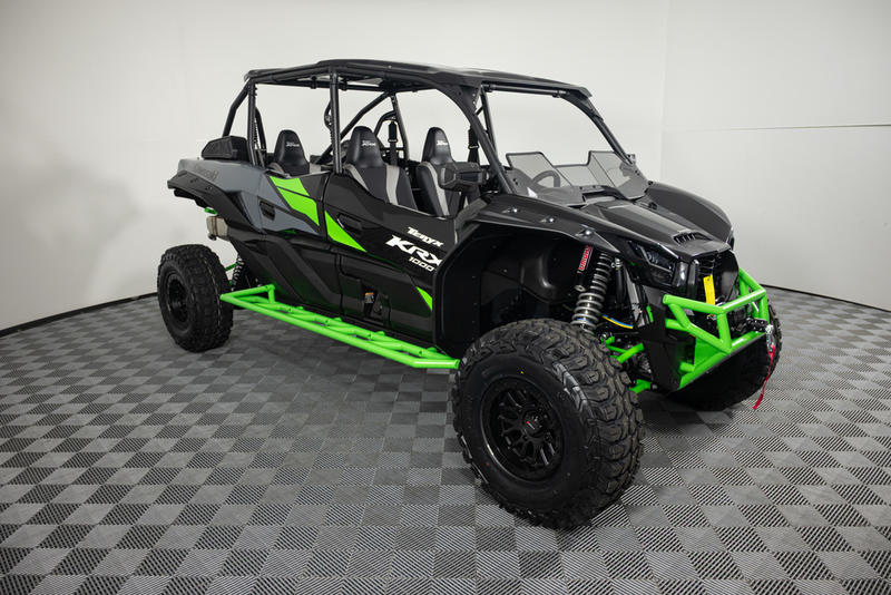 KRX TR with Area 15 Designs HD Kickers and Outlaw Front Bumper in KRX Green
