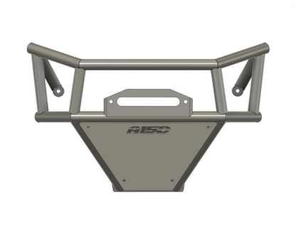 Front view of the KRX Titan Front Bumper by Area 15 Designs for the Kawasaki KRX, showing aggressive styling and full-width protection.