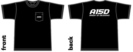 AREA 15 DESIGNS POCKET TEE SHIRT