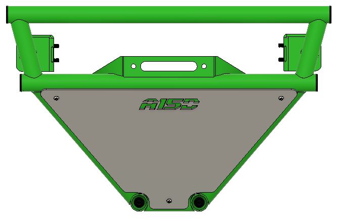 AREA 15 DESIGNS KRX WINCH BUMPER GREEN POWDER COAT