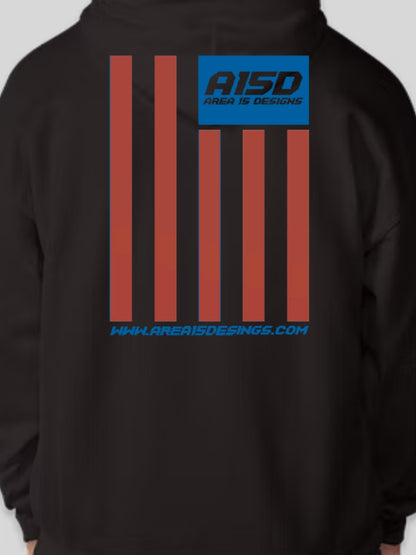 AREA 15 DESIGNS FLAG HOODIE