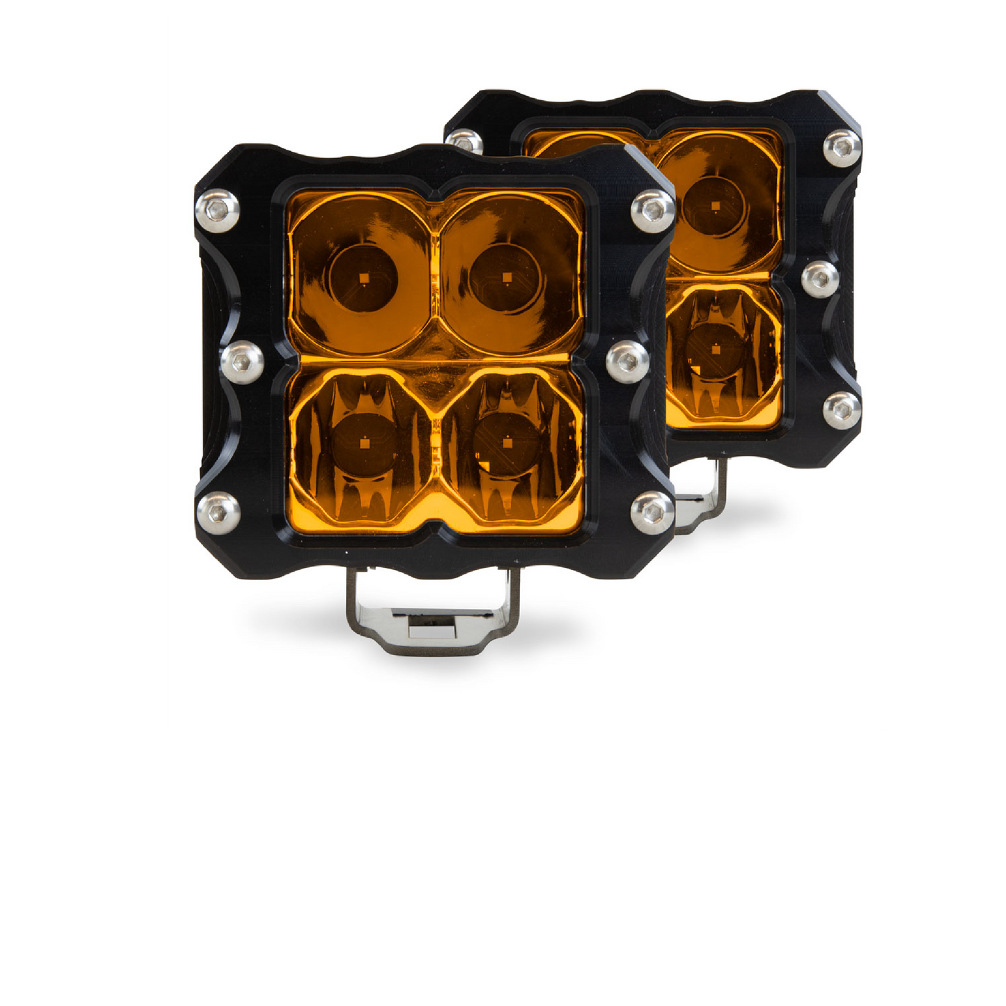 HERETIC Amber Quattro LED Pod Light - 2 Pack